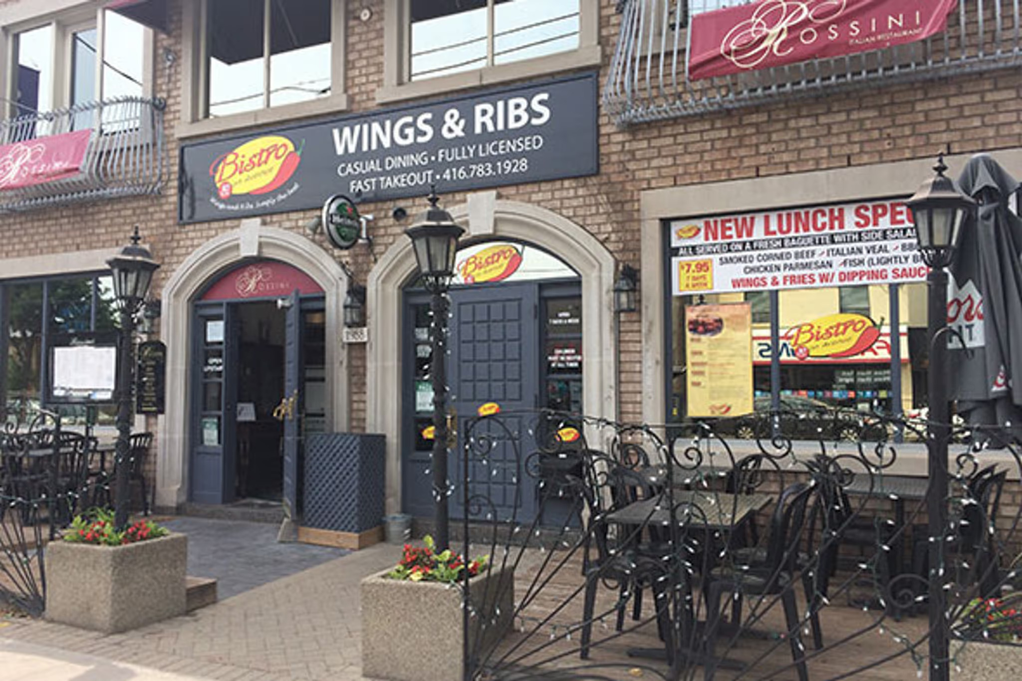 Bistro on Avenue's current storefront at 1988 Avenue Road